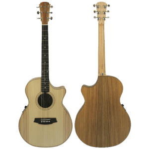 Cole Clark CCAN2EC-BB Angel Series Bunya Top with Tasmanian Blackwood Back and Sides w/Hard Case at Anthony's Music Retail, Music Lesson and Repair NSW