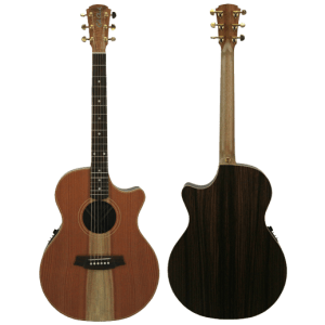 Cole Clark CCAN2EC-RDRW Redwood Top with Indian Rosewood Back and Sides at Anthony's Music Retail, Music Lesson and Repair NSW