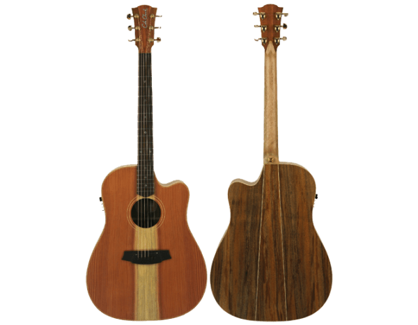 Cole Clark CCFL2EC-RDBLR Fat Lady Redwood Top with Australian Blackwood Back and Sides w/Hard Case at Anthony's Music Retail, Music Lesson and Repair NSW