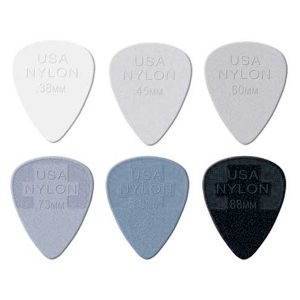 Dunlop Picks Nylon Greys 12 Pack at Anthony's Music Retail, Music Lesson and Repair NSW