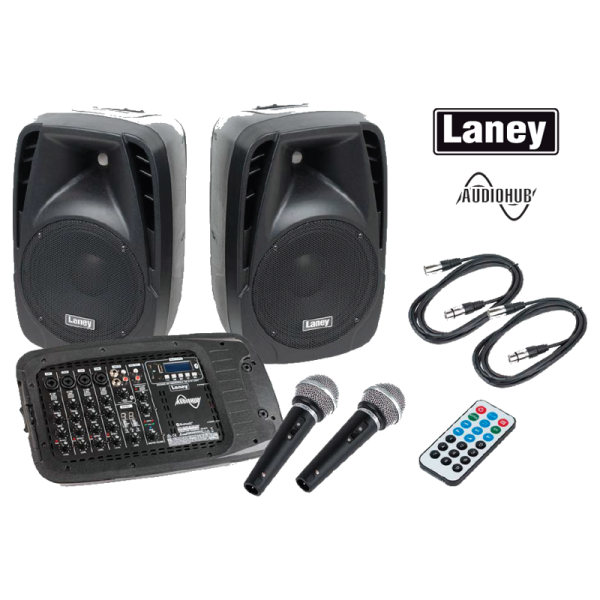 LANEY AH2500D Audiohub Complete Public Address System Class D 2 x 500 watt at Anthony's Music Retail, Music Lesson and Repair NSW