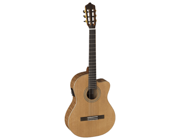La Mancha Rubi cmx-cer Crossover 4/4 Cutaway Classical Guitar at Anthony's Music Retail, Music Lesson and Repair NSW