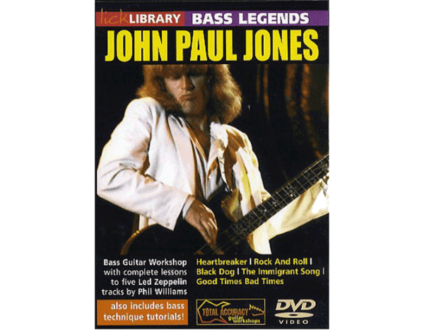 Lick Library Bass Legends John Paul Jones DVD at Anthony's Music Retail, Music Lesson and Repair NSW