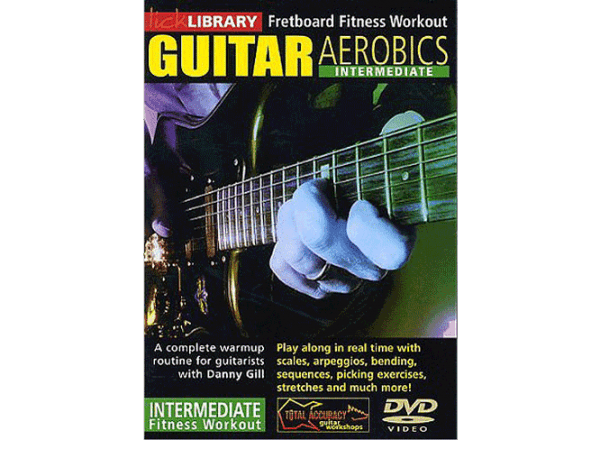 Lick Library Intermediate Guitar Aerobics DVD at Anthony's Music Retail, Music Lesson and Repair NSW