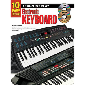 Progressive 10 Easy Lessons Learn To Play Keyboard Book/CD/DVD at Anthony's Music Retail, Music Lesson and Repair NSW