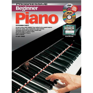 Progressive Beginner Piano Small Book/DVD at Anthony's Music Retail, Music Lesson and Repair NSW