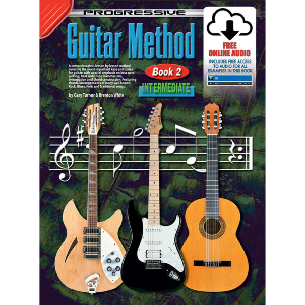 Progressive Guitar Method 2 Book/Online Video & Audio at Anthony's Music - Retail, Music Lesson & Repair NSW 