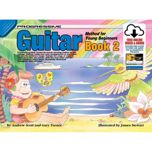 Progressive Guitar Method 2 for Young Beginners Book/Online Video & Audio at Anthony's Music Retail, Music Lesson and Repair NSW