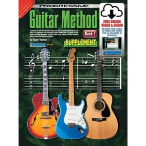 Progressive Guitar Method Book 1 Supplement Book/Online Video & Audio at Anthony's Music - Retail, Music Lesson & Repair NSW 