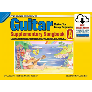 Progressive Guitar Method for Young Beginners Supplementary Songbook A Book/Online Audio at Anthony's Music Retail, Music Lesson and Repair NSW