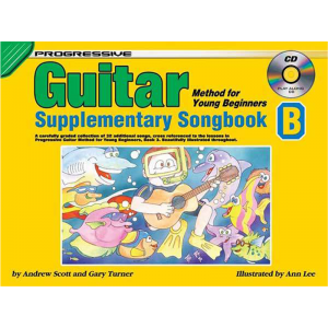 Progressive Guitar Method for Young Beginners Supplementary Songbook B Book/CD at Anthony's Music Retail, Music Lesson and Repair NSW