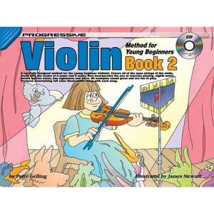 Progressive Violin Method Book 2 for Young Beginners Book/CD at Anthony's Music Retail, Music Lesson and Repair NSW