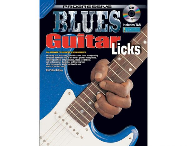 Progressive: Blues Guitar Licks (Book/CD) 69057 at Anthony's Music Retail, Music Lesson and Repair NSW