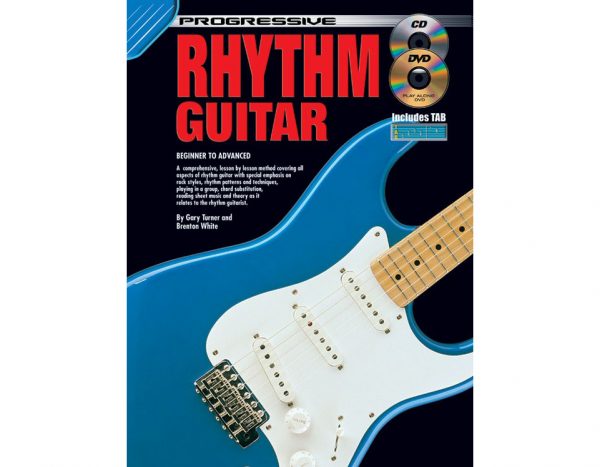 Progressive: Rhythm Guitar (Book/CD/DVD) 54047 at Anthony's Music Retail, Music Lesson and Repair NSW
