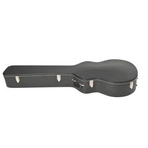 V-Case HC1019S Acoustic Bass Shaped – Plywood Covered in Black Vinyl, Arched Top at Anthony's Music Retail, Music Lesson and Repair NSW