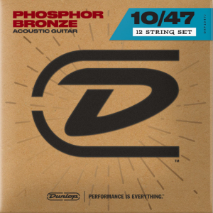 Dunlop DTP10 12-String 10-47 Light Phosphor Bronze at Anthony's Music Retail, Music Lesson and Repair NSW