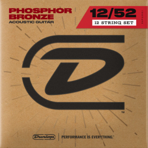 Dunlop DTP12 12-String 12-52 Medium Phosphor Bronze at Anthony's Music Retail, Music Lesson and Repair NSW