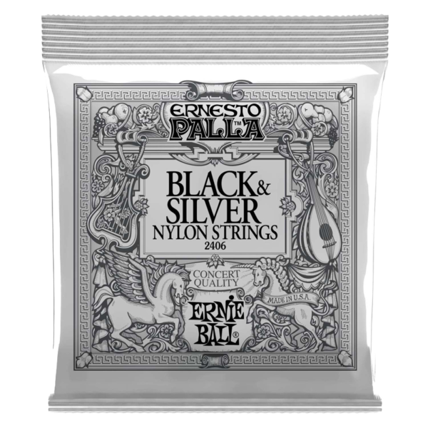 Ernie Ball 2403 Ernesto Palla Nylon Classical Clear and Silver  at Anthony's Music - Retail, Music Lesson and Repair NSW