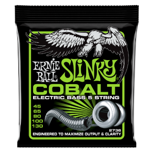 Ernie Ball 2736 5-String Cobalt 45-130 Slinky Bass at Anthony's Music Retail, Music Lesson and Repair NSW