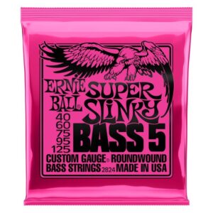 Ernie Ball 2824 5-String 40-125 Super Slinky Nickel Wound at Anthony's Music - Retail, Music Lesson and Repair NSW