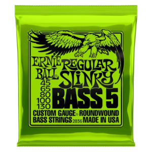 Ernie Ball 2836 5-String 45-130 Regular Slinky Nickel Wound at Anthony's Music - Retail, Music Lesson and Repair NSW