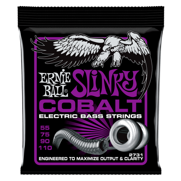 Ernie Ball P02731 Cobalt 55-110 Power Slinky Bass at Anthony's Music Retail, Music Lesson and Repair NSW