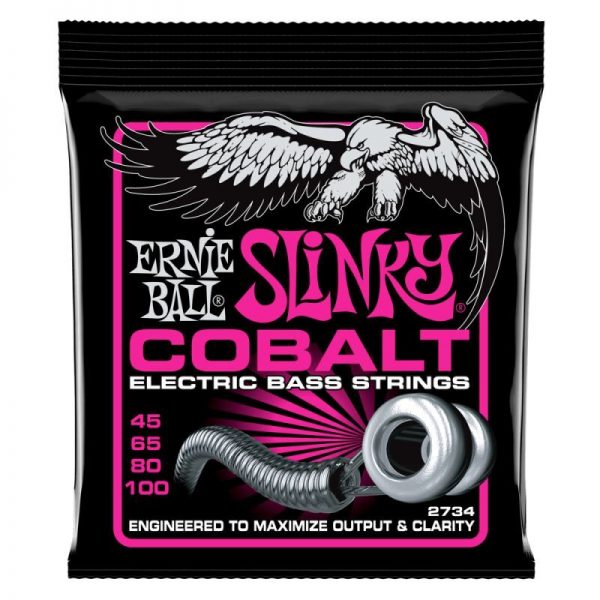 Ernie Ball P02734 Cobalt 45-100 Super Slinky Bass at Anthony's Music Retail, Music Lesson and Repair NSW