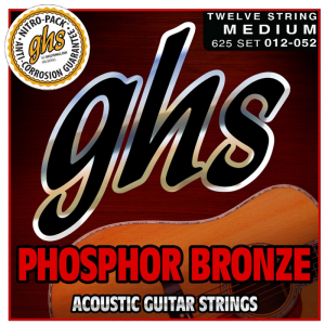 GHS 625 12-String 12-52 Medium Phosphor Bronze at Anthony's Music Retail, Music Lesson and Repair NSW
