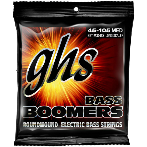 GHS M3045X 45-105 Medium Extra Long Scale Bass Boomers at Anthony's Music Retail, Music Lesson and Repair NSW