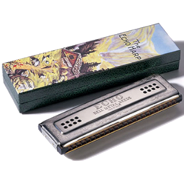 Hohner Echo Harp 2 x 48 15-M5696337 Double Sided Tremolo Harmonica 56/96/C/G at Anthony's Music Retail, Music Lesson & Repair NSW