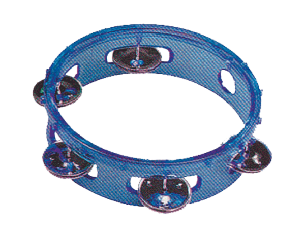 CPK ED270BL 6″ Transparent Tambourine Blue at Anthony's Music Retail, Music Lesson and Repair NSW