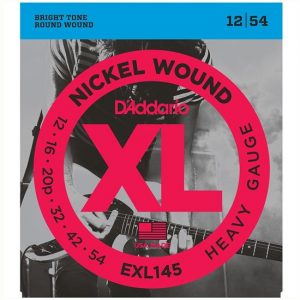 D’Addario 12-54 EXL145 Heavy Plain 3rd Nickel Wound at Anthony's Music Retail, Music Lesson and Repair NSW