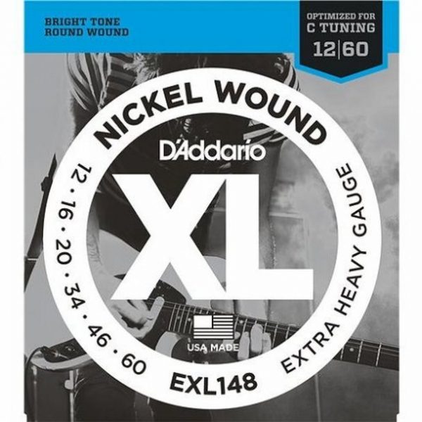 D’Addario 12-60 EXL148 Extra-Heavy Nickel Wound at Anthony's Music Retail, Music Lesson and Repair NSW