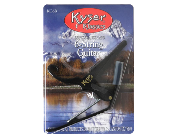 Kyser KG6B Capo 6 String Curved at Anthony's Music Retail, Music Lesson and Repair NSW