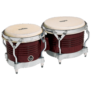 LP M201-ABW Matador Wood Bongos, Almond Brown/Chrome at Anthony's Music Retail, Music Lesson and Repair NSW