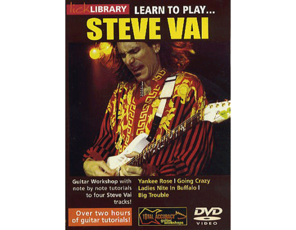 Lick Library Learn To Play Steve Vai DVD at Anthony's Music Retail, Music Lesson and Repair NSW