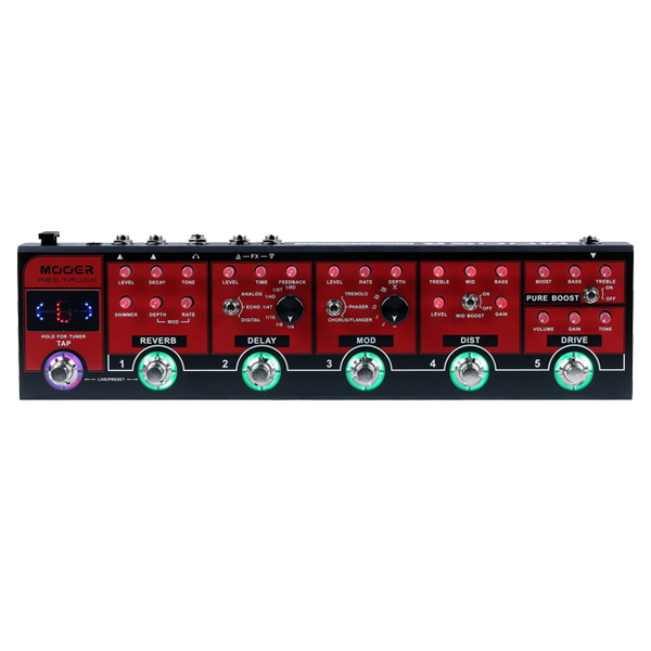 Mooer Red Truck MEP-RT Multi Effects Guitar Pedal at Anthony's Music Retail, Music Lesson and Repair NSW