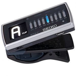 Seiko STX7 Clip-On Tuner with LED Torch at Anthony's Music Retail, Music Lesson and Repair NSW