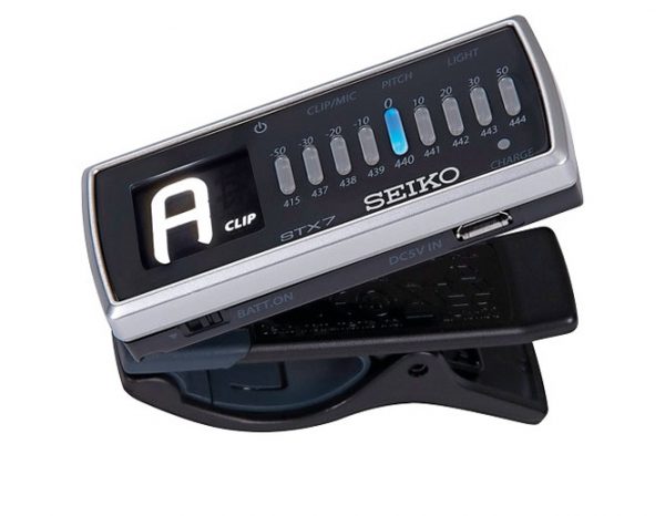 Seiko STX7 Clip-On Tuner with LED Torch at Anthony's Music Retail, Music Lesson and Repair NSW