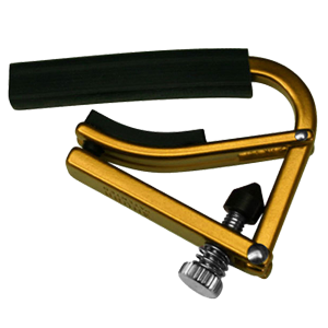 Shubb L1 Lite Steel String Guitar Capo Gold at Anthony's Music Retail, Music Lesson and Repair NSW