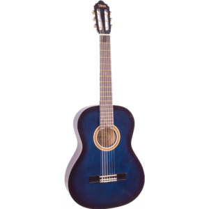 Valencia VC101BUS 1/4 Nylon Classical Guitar Blue Sunburst at Anthony's Music Retail, Music Lesson and Repair NSW