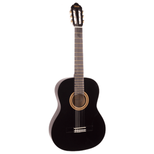 Valencia VC102BK 1/2 Nylon Classical Guitar Black at Anthony's Music Retail, Music Lesson and Repair NSW