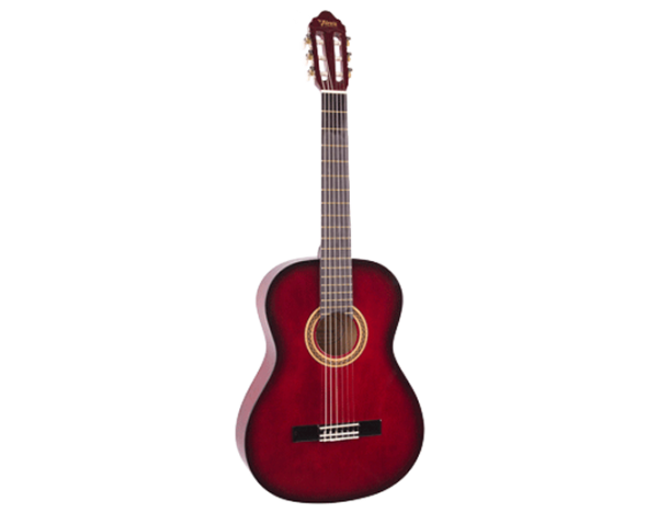 Valencia VC104RDS 4/4 Nylon Classical Guitar Red Sunburst at Anthony's Music Retail, Music Lesson and Repair NSW