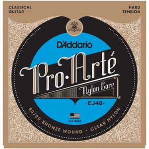 D’Addario EJ48 Pro-Arté Nylon 80/20 Bronze Hard Tension at Anthony's Music Retail, Music Lesson and Repair NSW