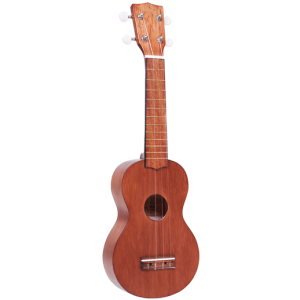 Mahalo MK1PWTBR Kahiko Plus Series Wide Neck Transparent Natural Soprano Ukulele at Anthony's Music Retail, Music Lesson and Repair NSW