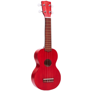 Mahalo MK1TRD Kahiko Series Transparent Red Soprano Ukulele at Anthony's Music Retail, Music Lesson and Repair NSW
