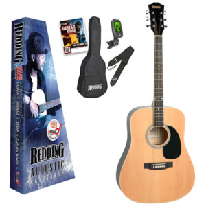 Redding RED50PK Dreadnought Acoustic Guitar Package  at Anthony's Music - Retail, Music Lesson and Repair NSW