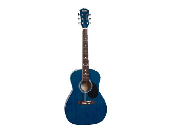 Redding RED34TBU 3/4 Dreadnought Acoustic Guitar Transparent Blue at Anthony's Music Retail, Music Lesson and Repair NSW