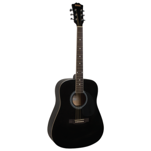 Redding RED50BK Dreadnought Acoustic Guitar Black at Anthony's Music Retail, Music Lesson and Repair NSW