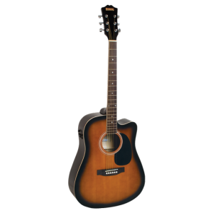 Redding RED50CETS Dreadnought Electric/Acoustic Guitar Tobacco Sunburst at Anthony's Music Retail, Music Lesson and Repair NSW